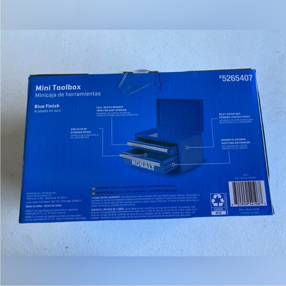 Black Kobalt Mini Toolbox 2 Drawer Steel NEW Limited Edition - Picture 9 of 9